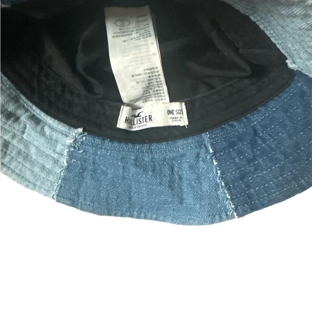 Hollister Denim Patchwork Bucket Hat - Picture 4 of 4